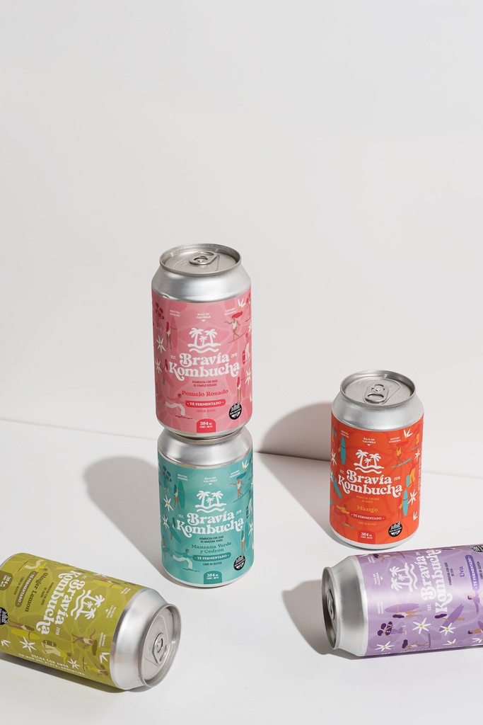 Bravía Kombucha x 12 unidades 354ml- Mix Sabores