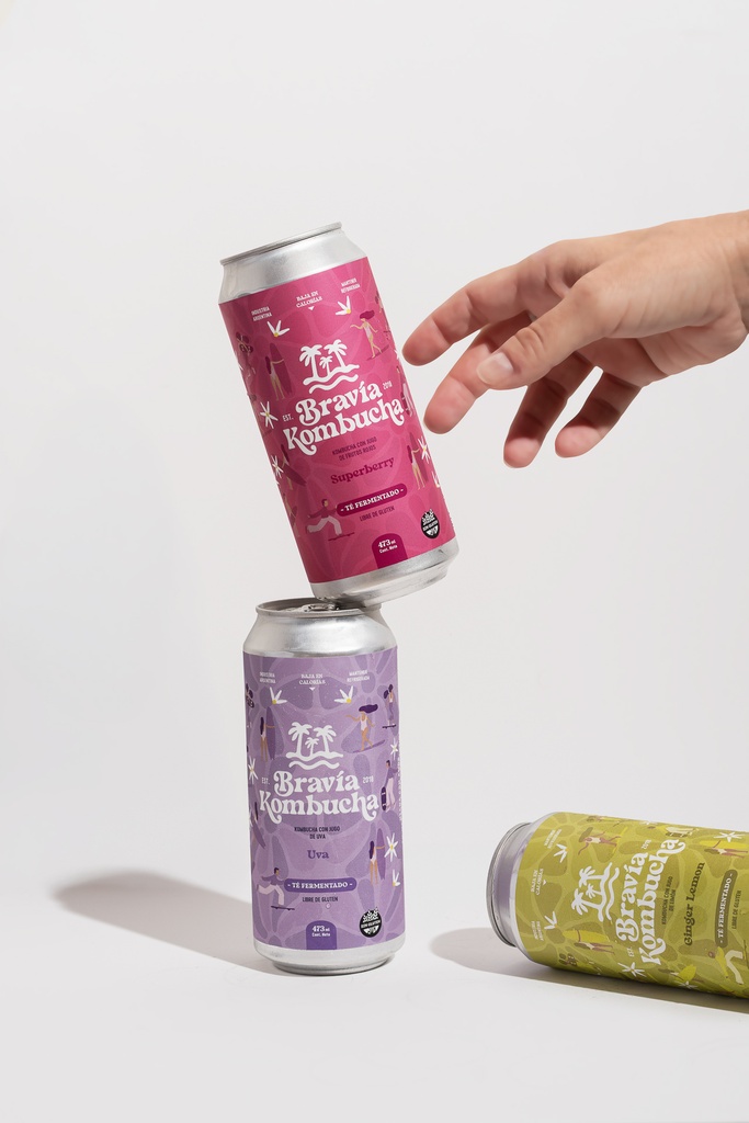 Bravía Kombucha x 12 unidades 473ml – Mix Sabores